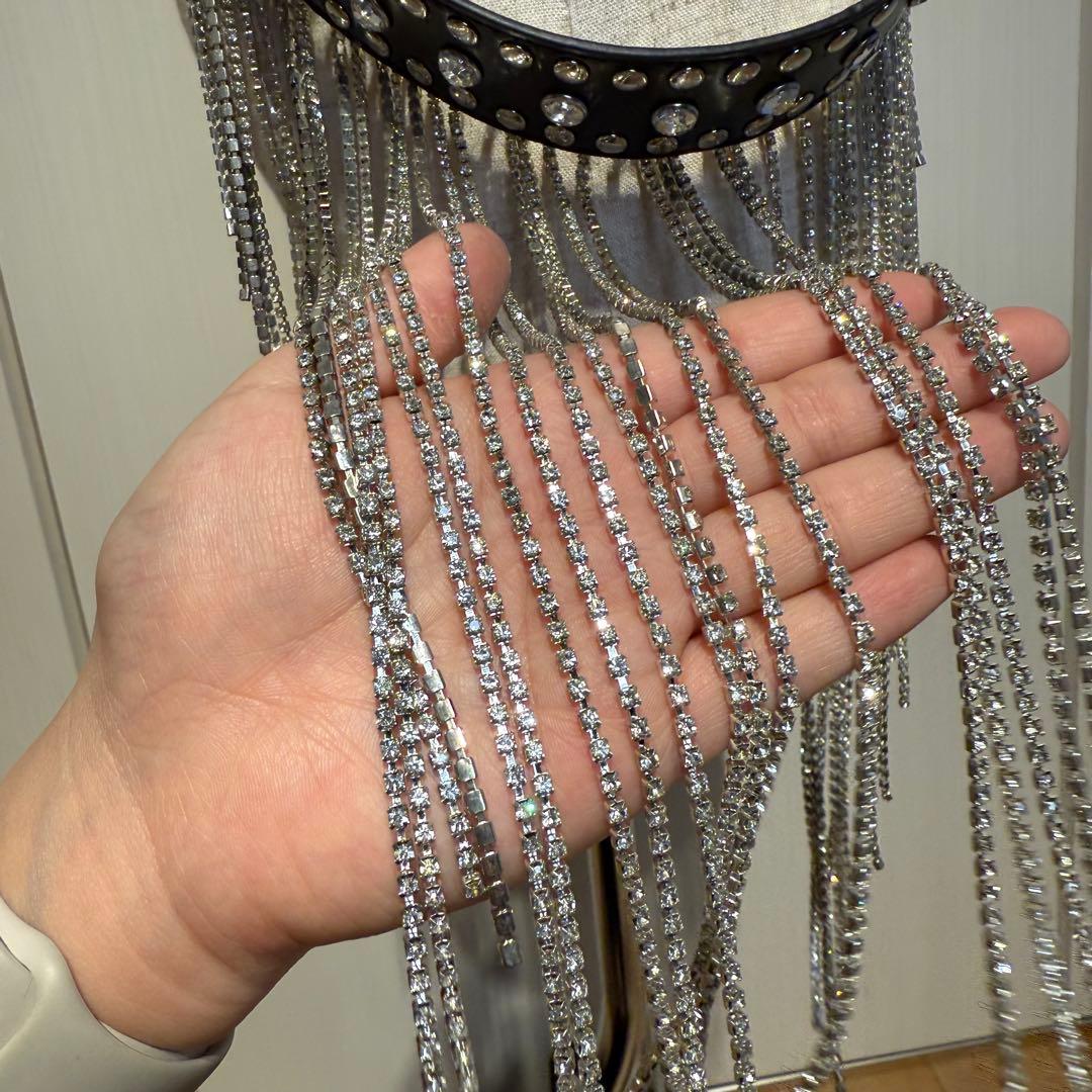 【値下げ】ベルト ギラギラ キラキラ ラメ スタッズ ストーン ロック パンク