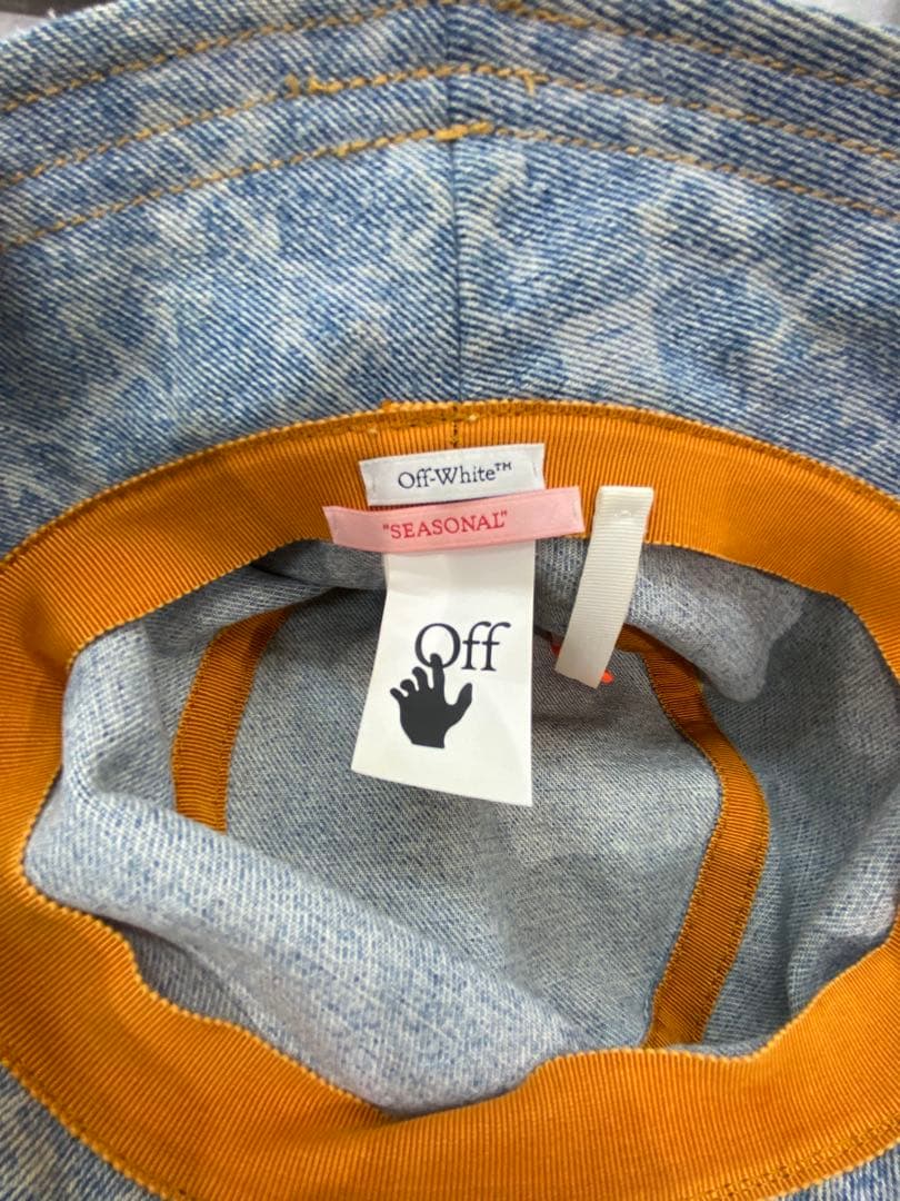 【早い者勝ち】Off-White デニムバケットハット　モノグラム