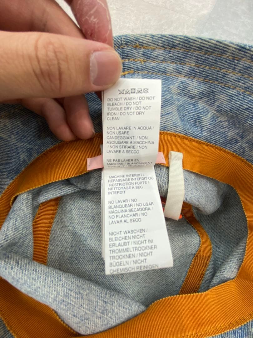 【早い者勝ち】Off-White デニムバケットハット　モノグラム