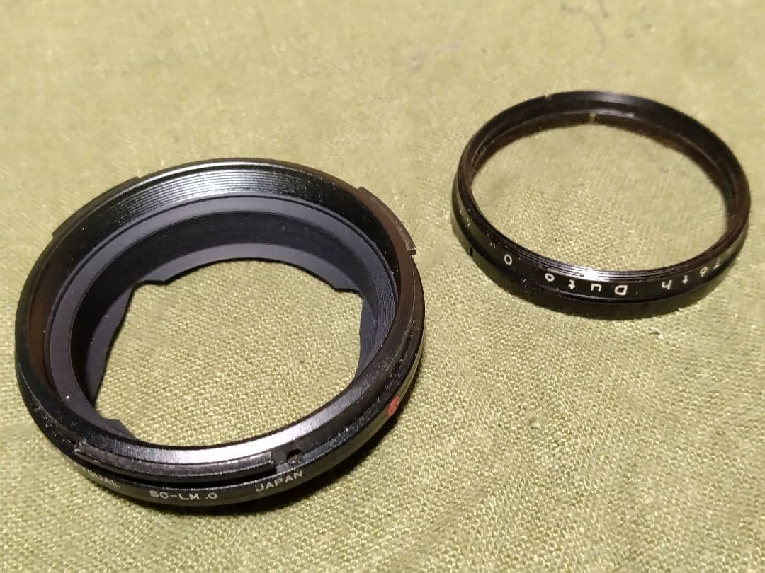 コンタックス用　テッサー28mm　f8　ライカMマウントアダプター付属