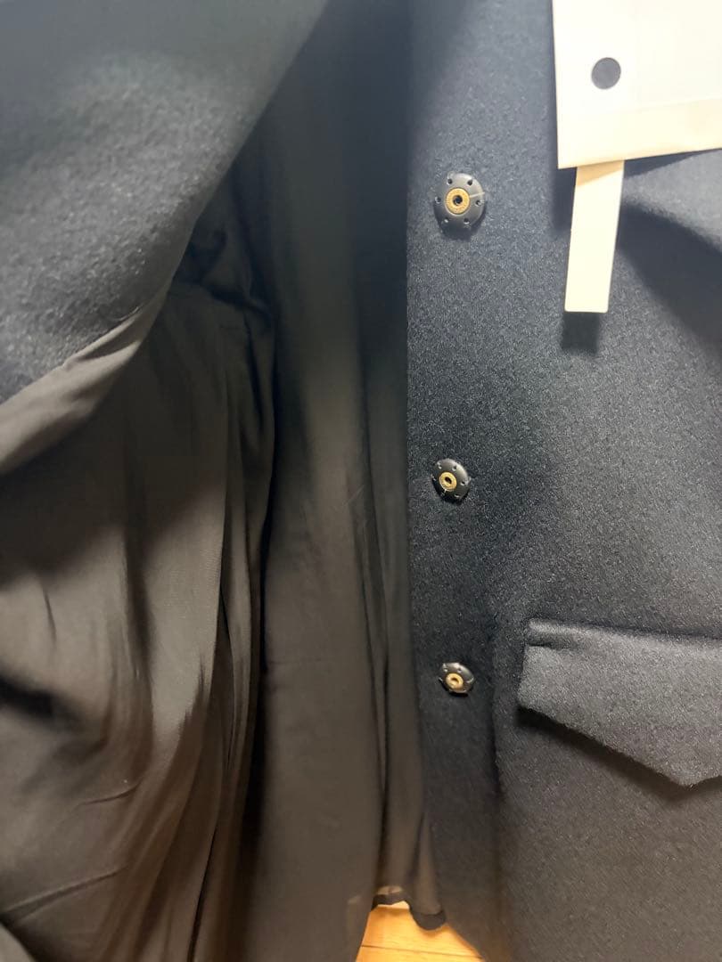 め*ま様 グリードインターナショナルウールコートブラック黒新品未使用