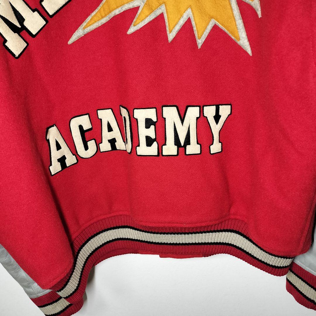 スタジャン 短丈 ヴィンテージ USED ユーズド 古着 L アメカジ レッド赤