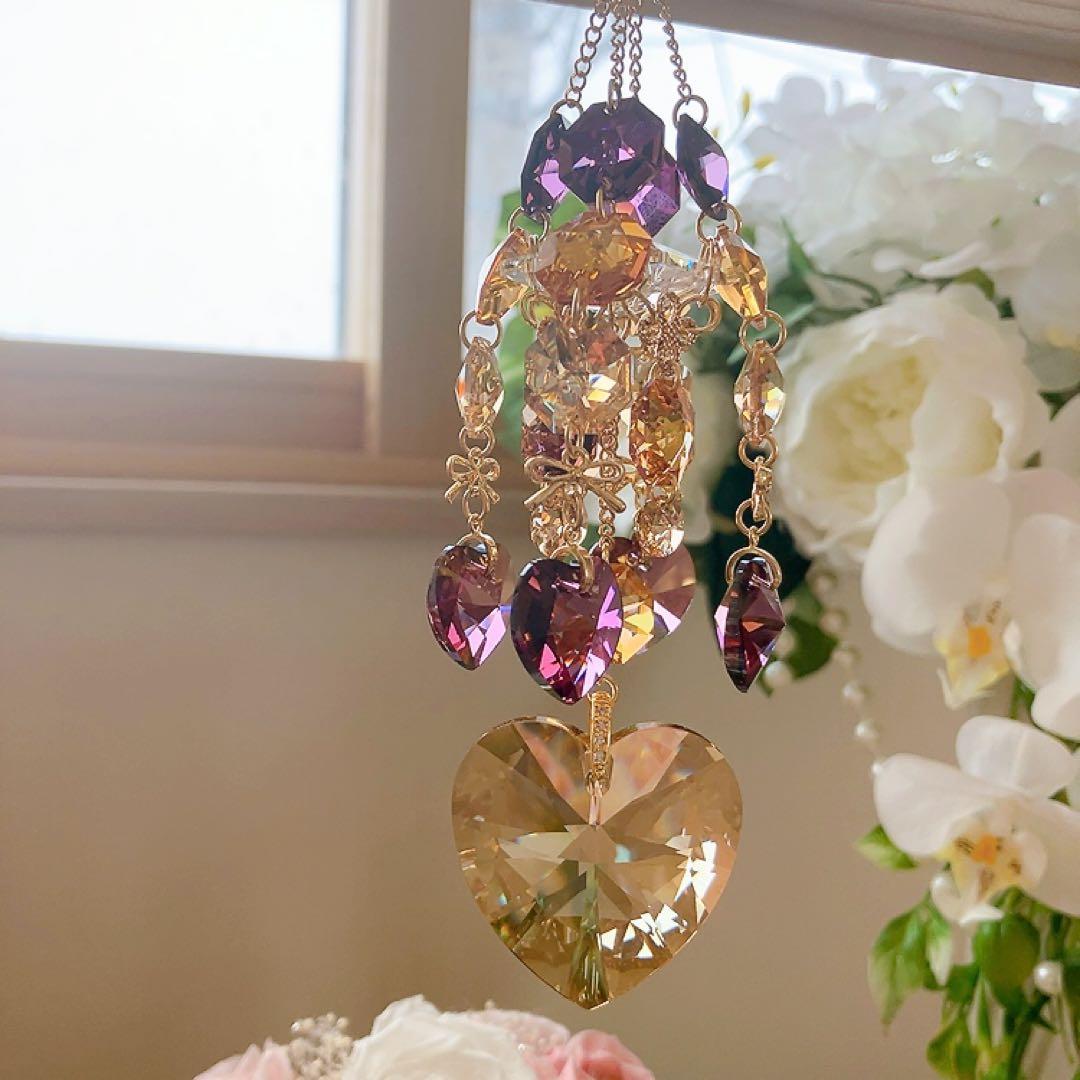 ままだま♪様♡*.スワロフスキー♡サンキャッチャー4点♡チャーム♡キーホルダー♡