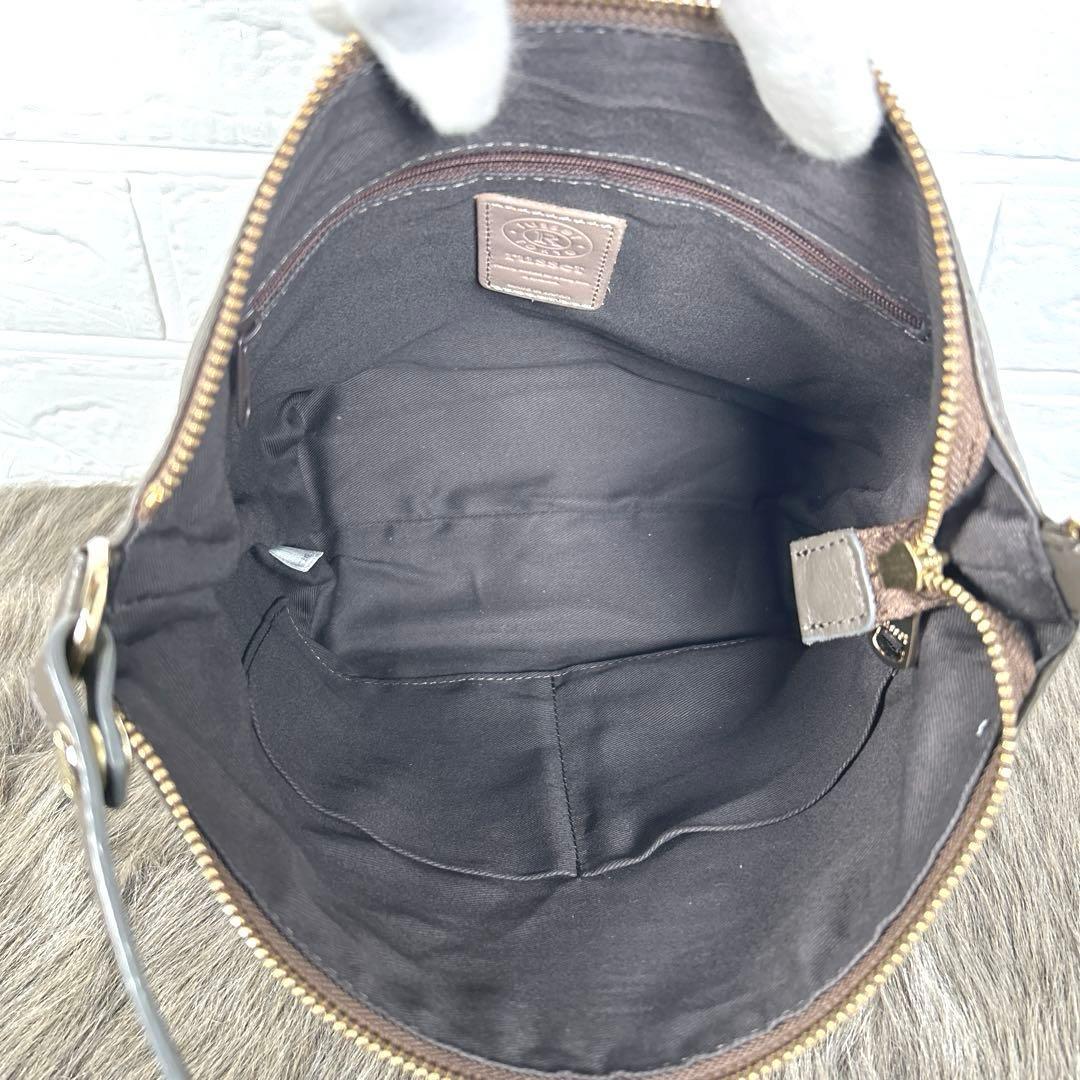 ラシット　RUSSET レザーショルダーバッグ　グレージュ　2way K1447