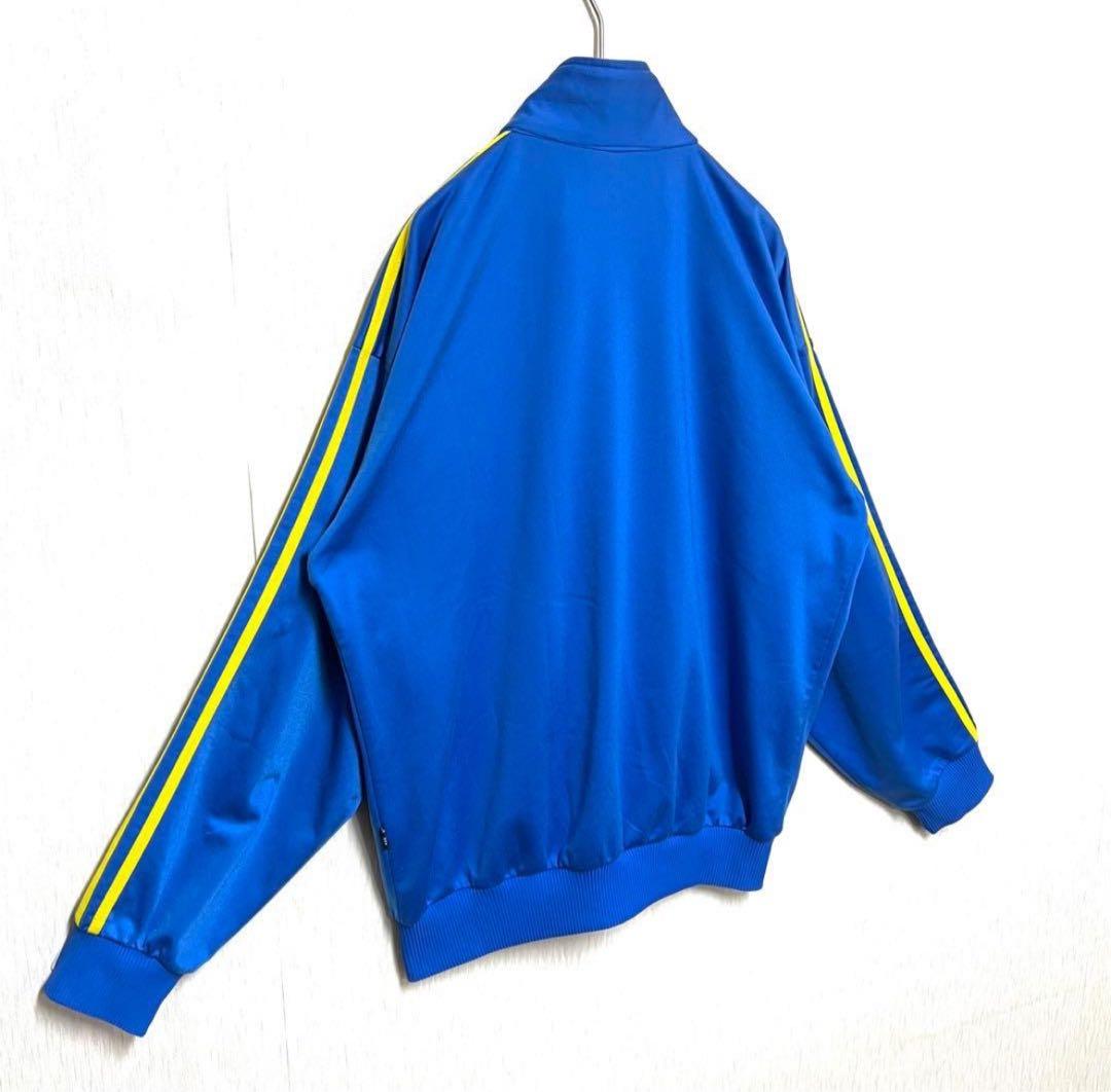 【レアカラー‼️】90s adidasファイヤーバードジャージ M 青 黄 古着