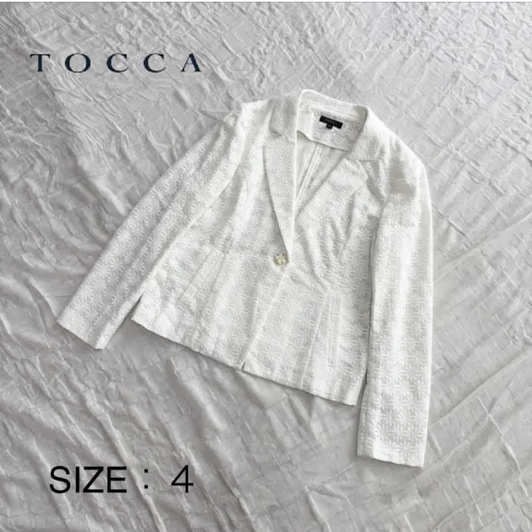 【美品】 TOCCA(トッカ) ジャケット 花柄刺繍 ショート丈