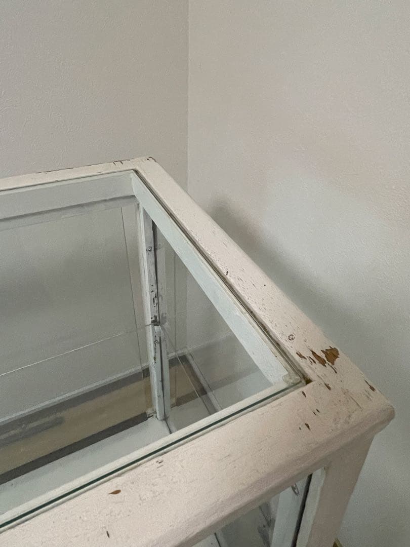 ビンテージ　ショーケース　ガラス　木製　アンティーク　棚　ヴィンテージ