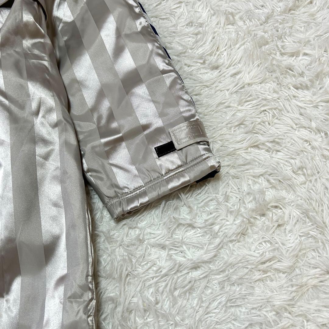 新品タグ付き ヒュンメル ロングボアコート S-M シルバー 撥水 防寒 566