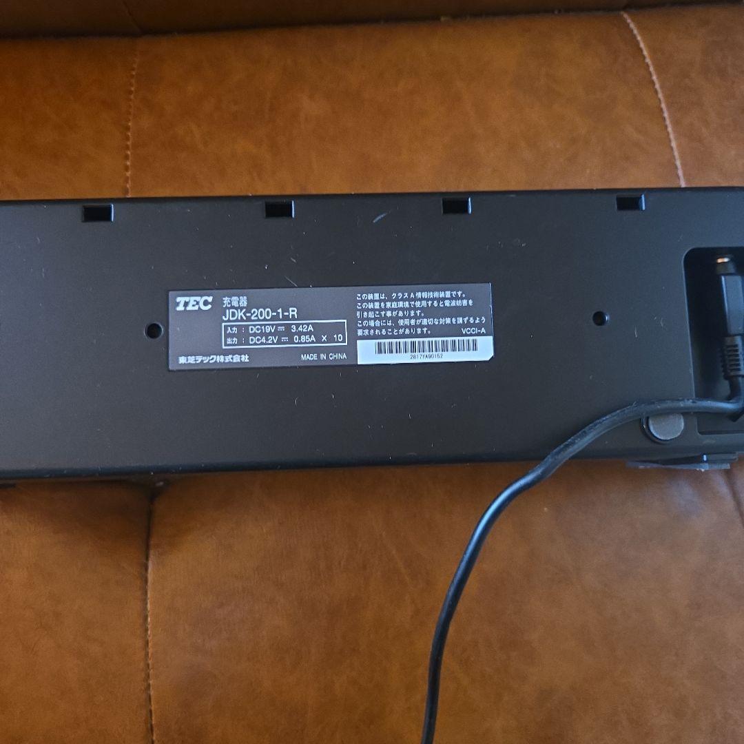 東芝テック TEC HTL-200バッテリー充電器 JDK-200-1-R