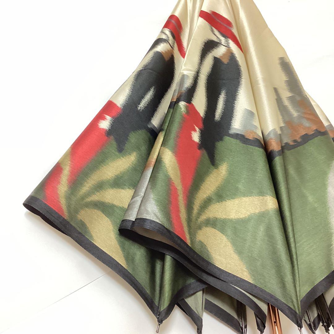 日本製　高級傘 モンブラン ほぐし織 折りたたみ傘　美術洋傘