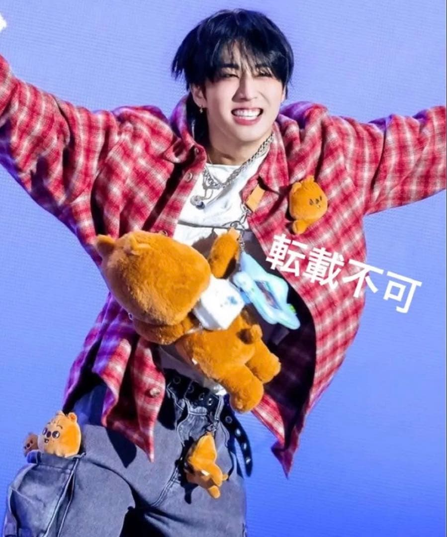 ハン plush bag マグネット lying シルバー キーリング