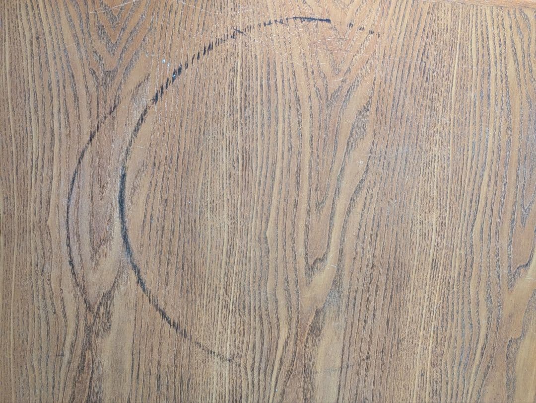 オスロ　リフティング・テーブル　オーク　昇降機構ガス抜け