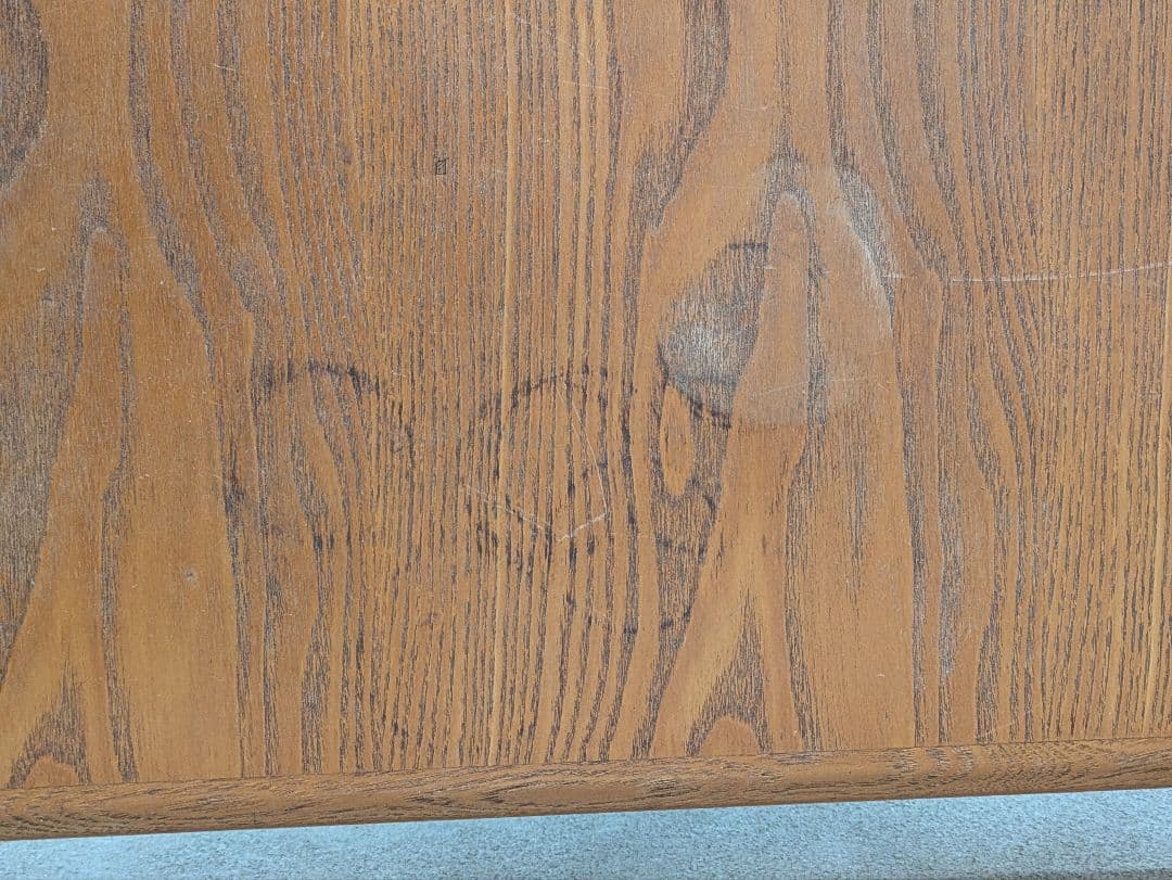 オスロ　リフティング・テーブル　オーク　昇降機構ガス抜け