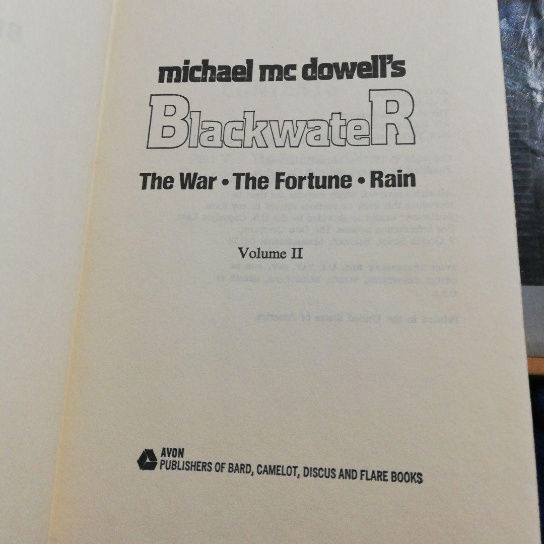 洋書 Blackwater 2 Volumes by Michael McDowell