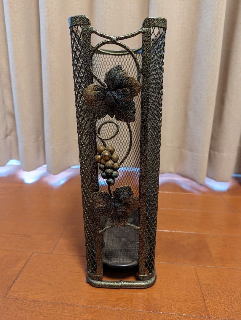 傘立て　アイアン　インテリア　ぶどうモチーフ　葡萄　アンティーク傘立て