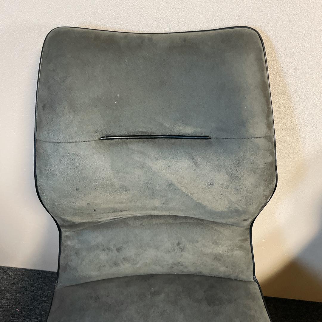 ４脚　セラミクス GY ラウンドチェア　オートリターン式　回転　ダイニングチェア