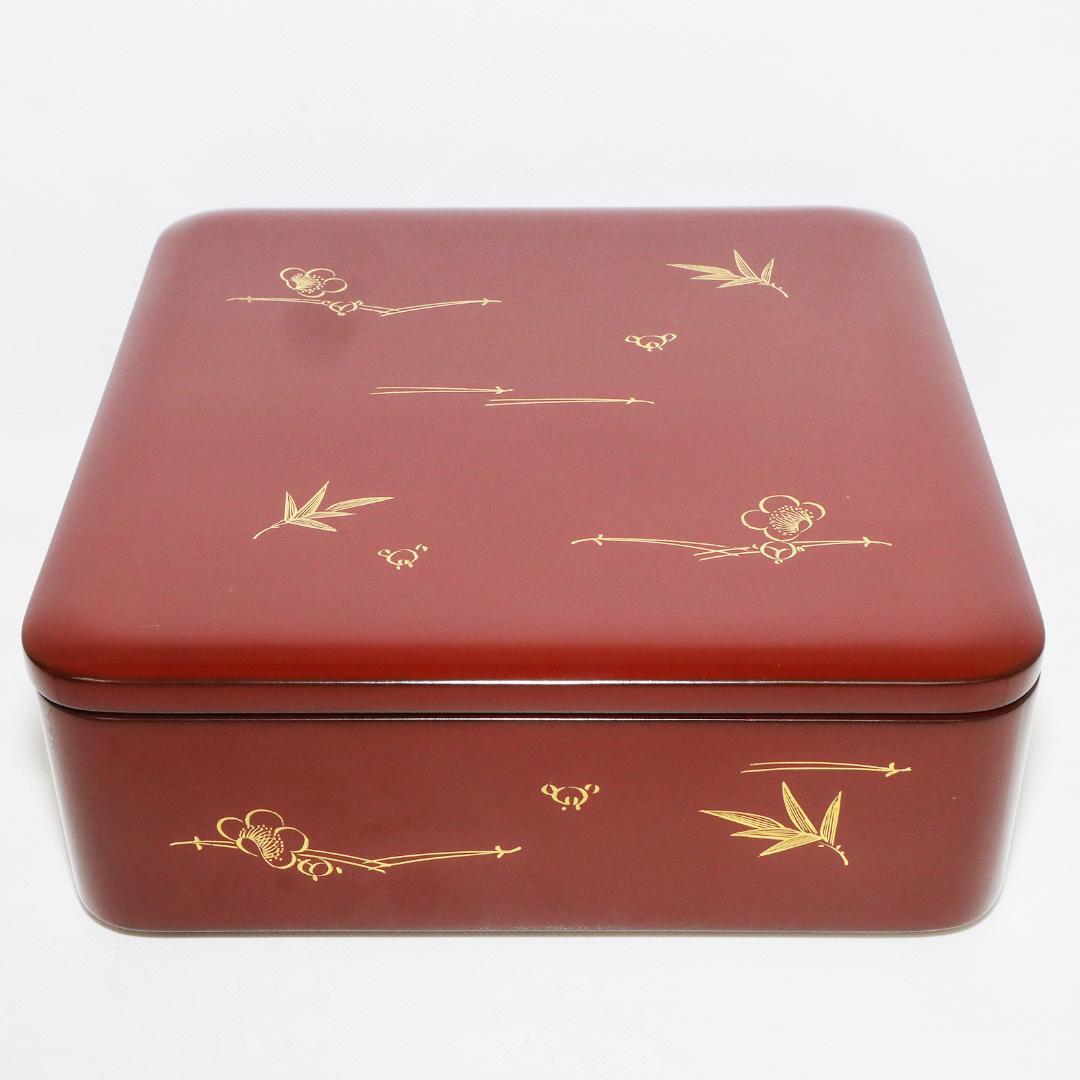 輪島塗 五ツ重 沈金 樽見清右衛門 大極上本堅地 五段重箱 能登 輪島 松竹梅