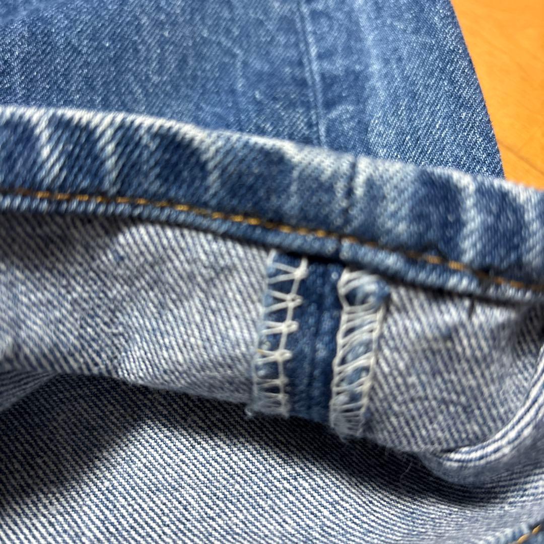 80s USA製 リーバイス501 黒カン 色落ち ストレート デニム ジーンズ