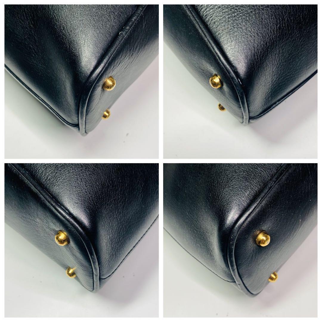 美品　GUCCI オールド　グッチ　バンブー　2way ショルダー　バッグ　黒