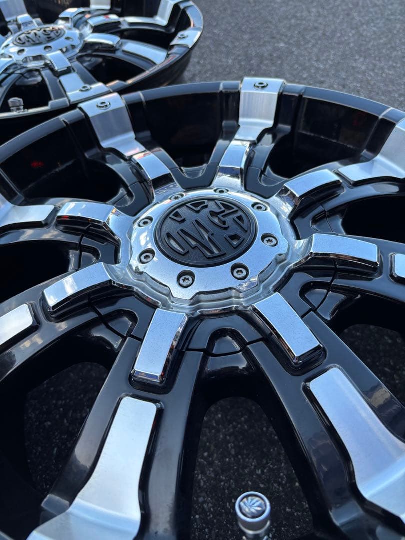 ◇送料込み◇ 16inch×7.0J クリムゾンMGビースト 中古ホイール4本