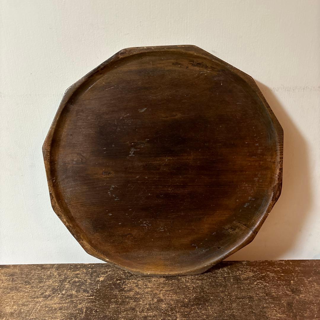 李朝十二角膳天板その63 盆.古道具.骨董品.韓国骨董. Antique.酒器盆