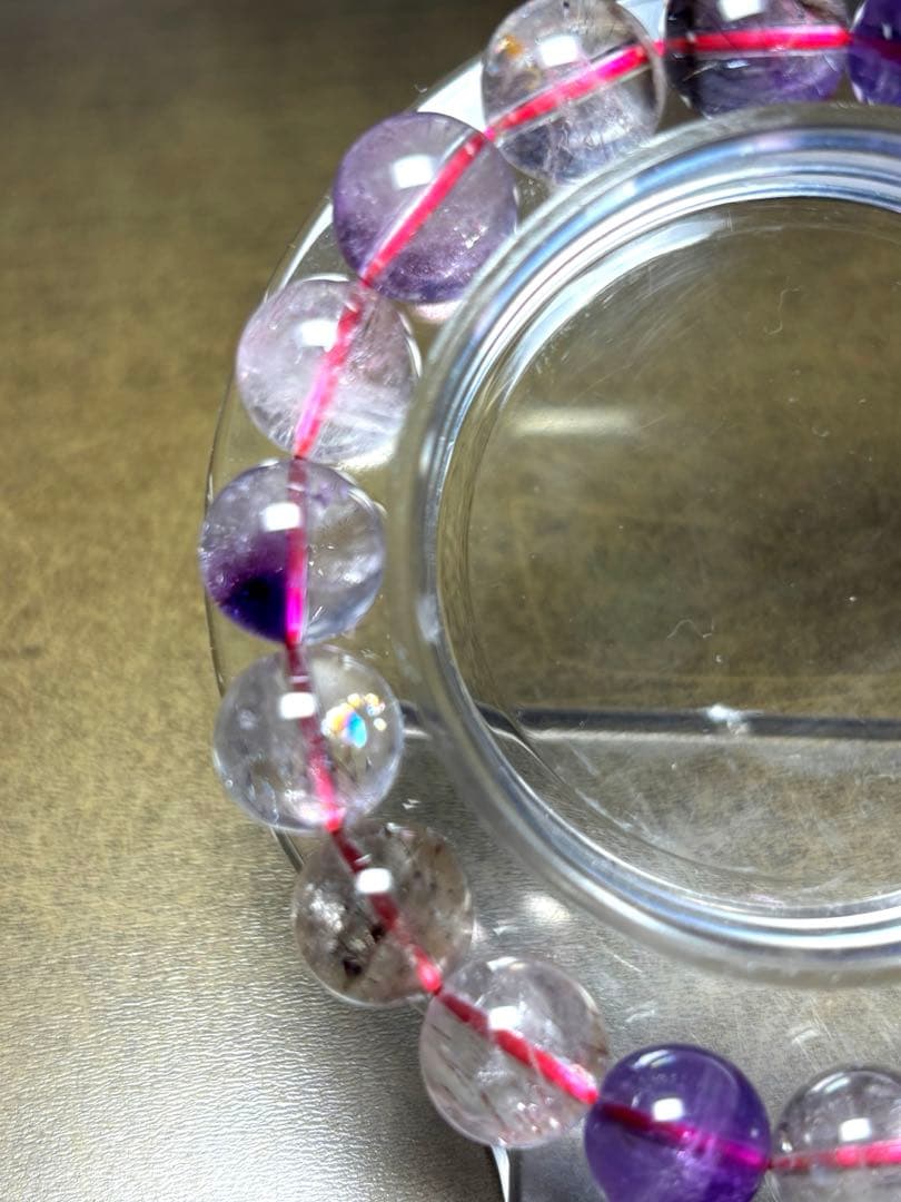 ミ*ヤ様 【新入荷】　スーパーセブンブレスレット約11㎜（新品未使用）透明感抜群