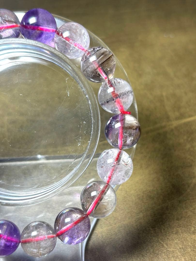 ミ*ヤ様 【新入荷】　スーパーセブンブレスレット約11㎜（新品未使用）透明感抜群