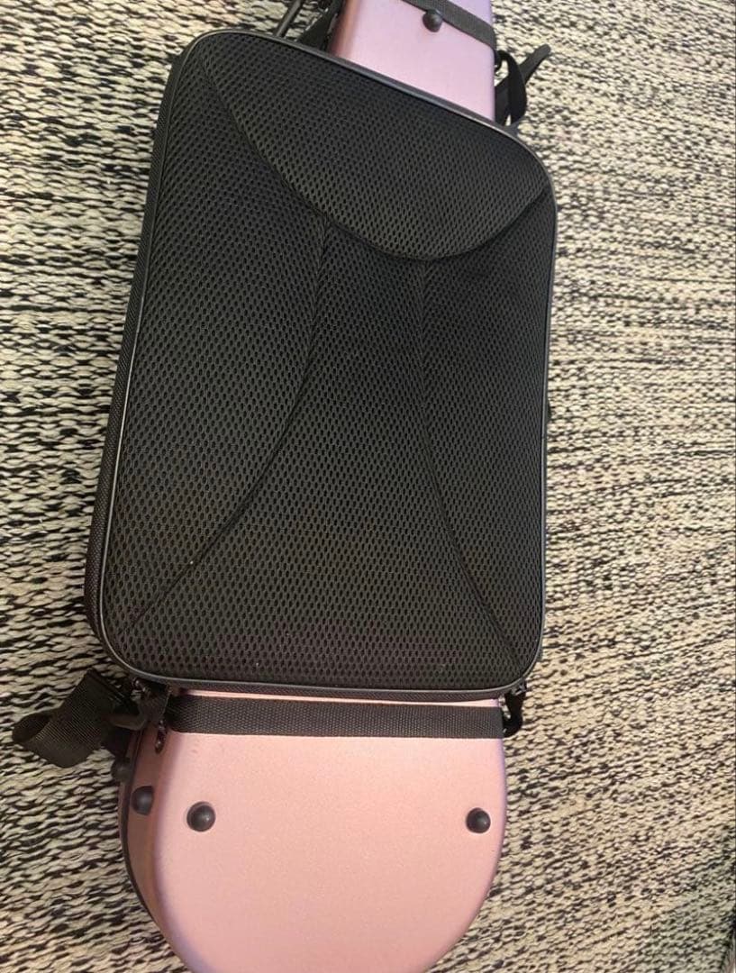 カーボンマック バイオリンケースCFV-2S サテンピンクゴールド　楽譜入れ付