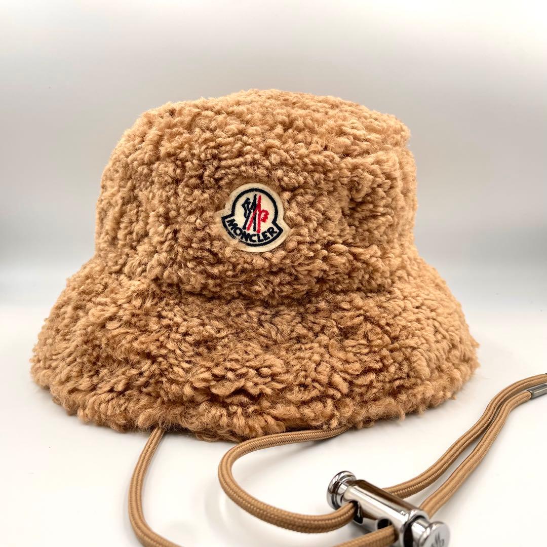 極美品★モンクレール　BERRETTO ボア　バゲットハット　テディ　S