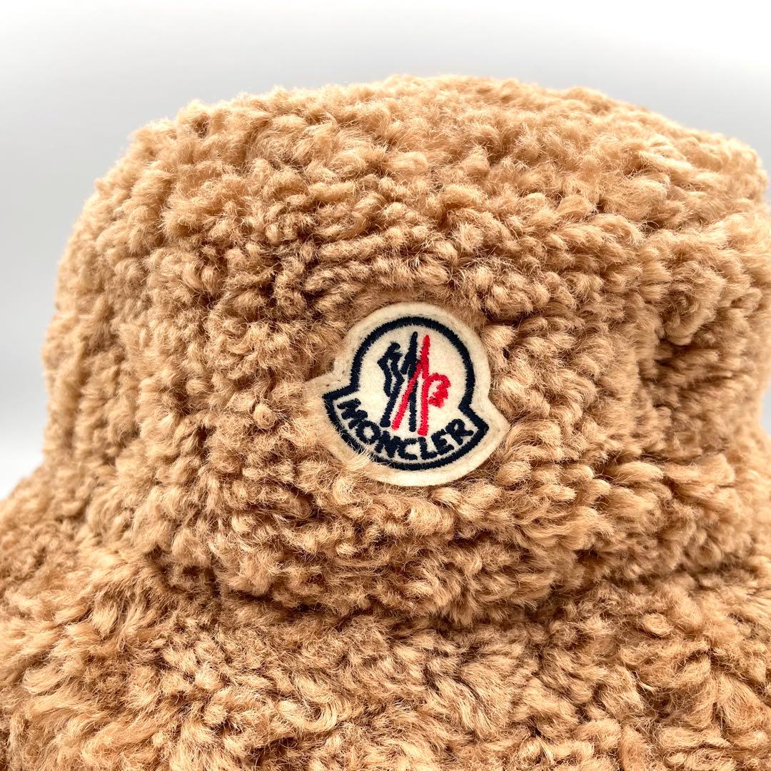 極美品★モンクレール　BERRETTO ボア　バゲットハット　テディ　S