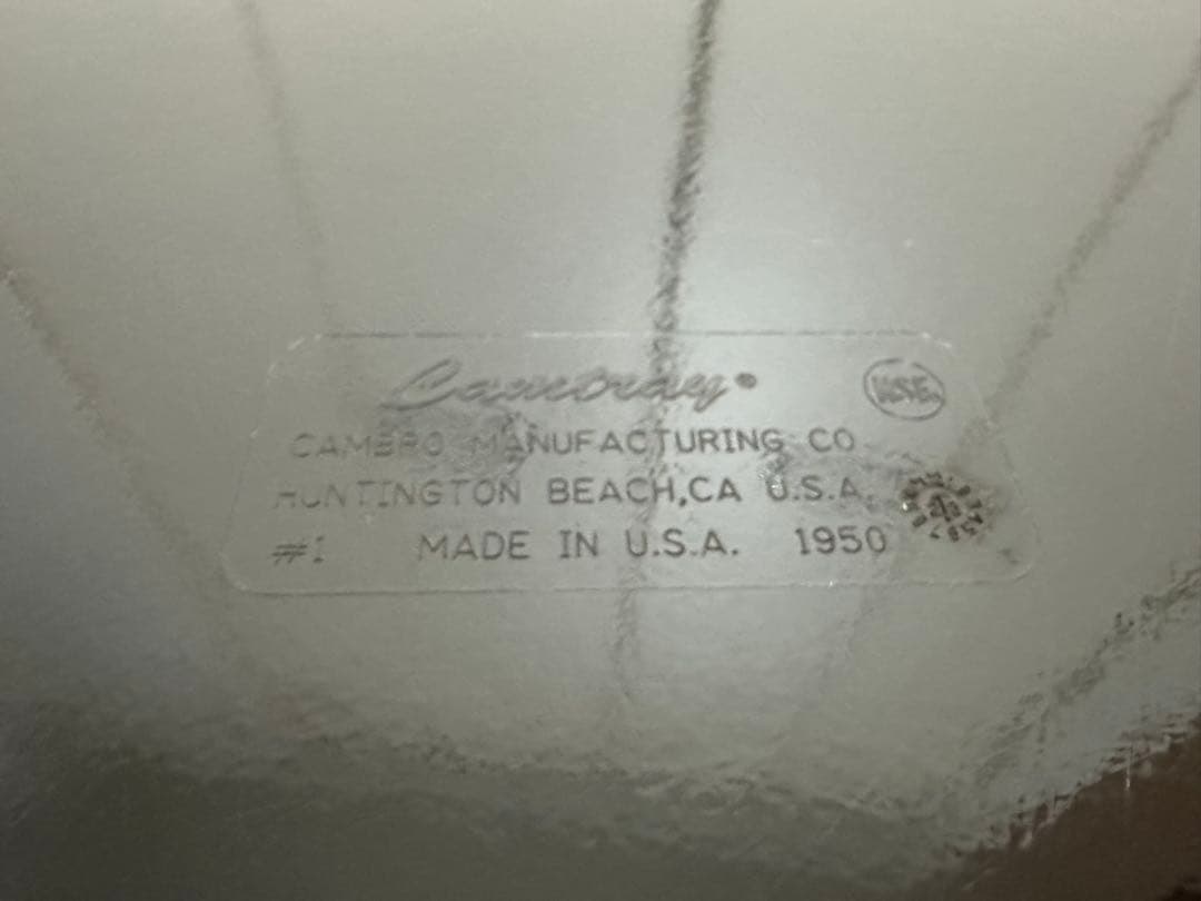 【完売品】カナデモノ CAMBRO製トレー ローテーブル ブラック & ホワイト