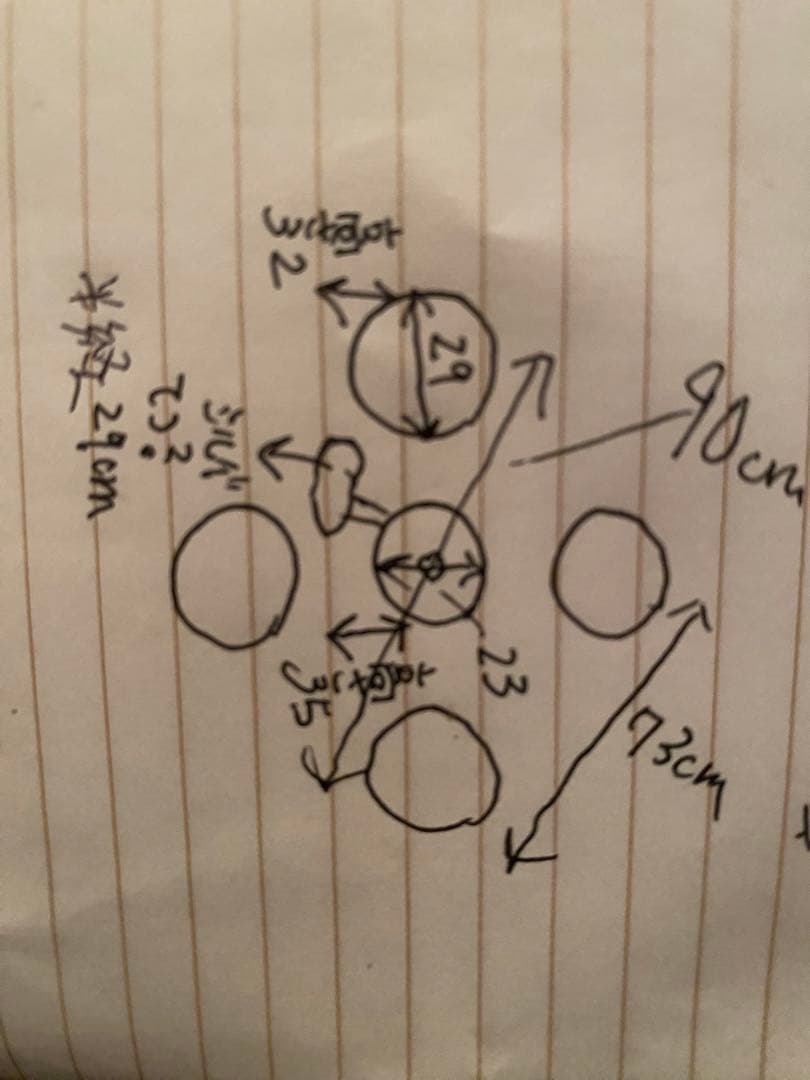 クリアガラスシャンデリア 4灯