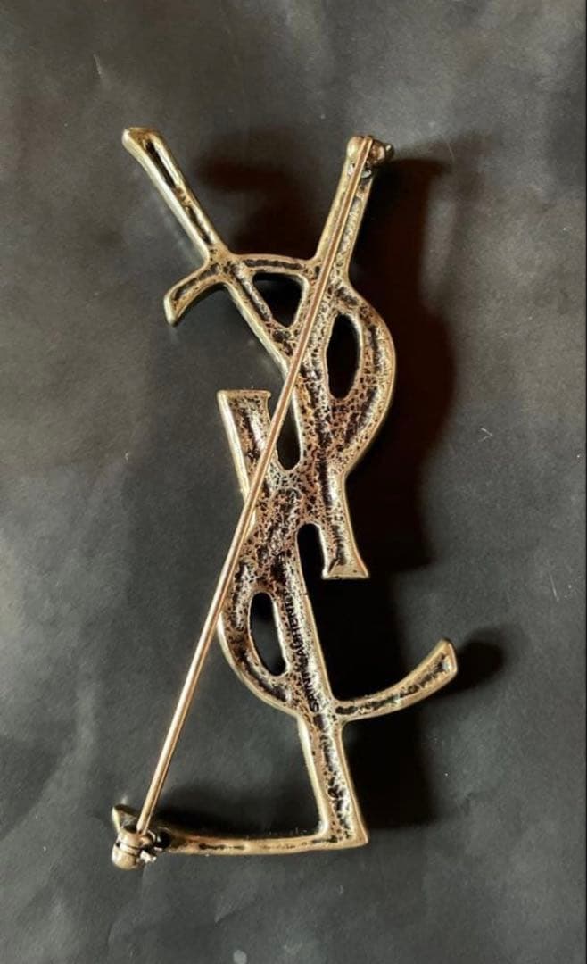 【美品】YSL ブローチ