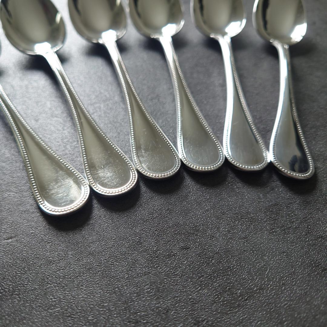 美品 クリストフル パール コーヒースプーン 6点