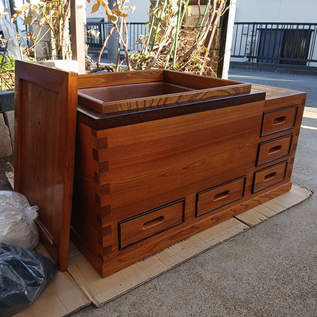 レトロ⭐️無垢材天然木高級囲炉裏いろり⭐️