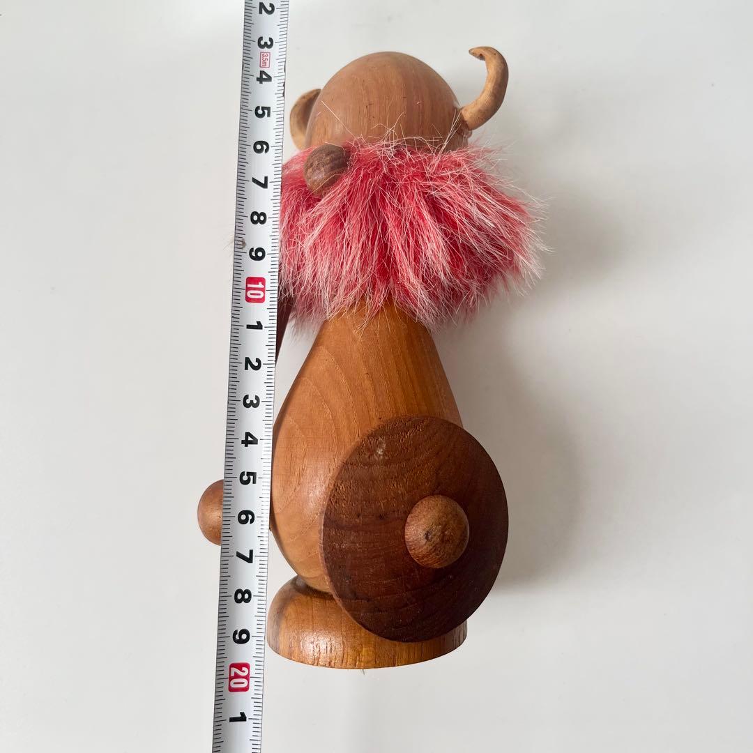 ノルウェー　ノギンス　木製　バイキング　人形置物