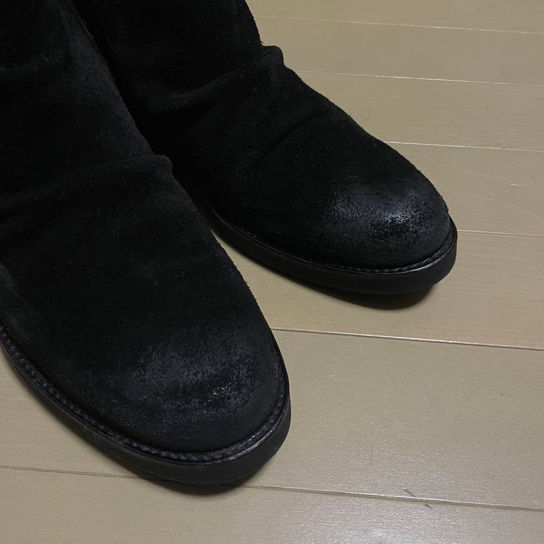 え*ち様 最終価格 美品 定価4万■NO ID.■焦がし ドレープ ヒール ブー