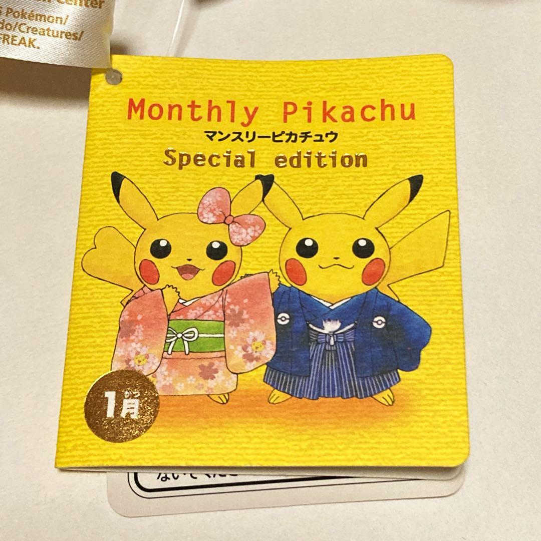 【限定】マンスリーピカチュウ お正月 ぬいぐるみ【かわいい】