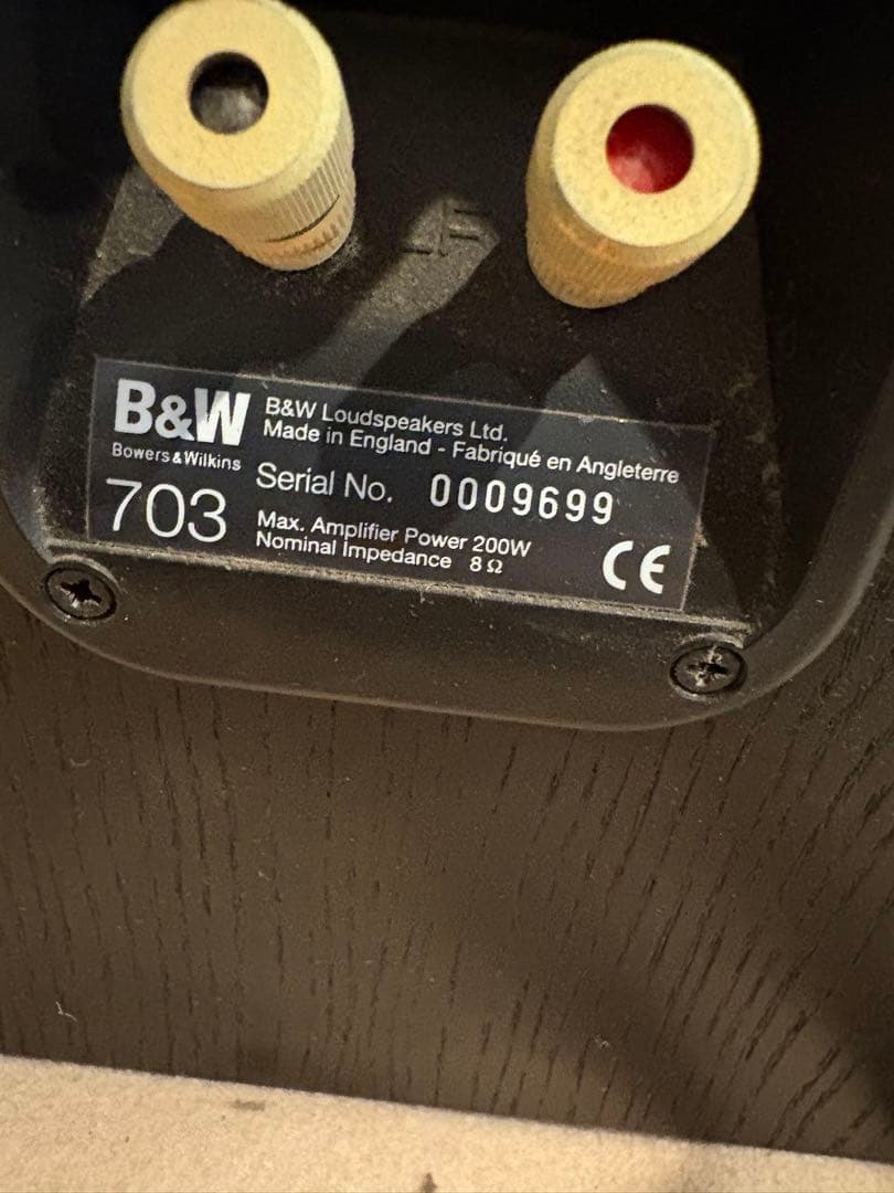 1080　Bowers&Wilkins 703 スピーカー