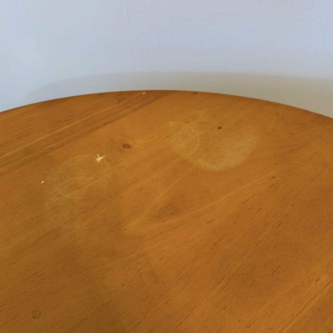 専用 Vintage ラウンドテーブル 木製 円形ダイニングテーブル