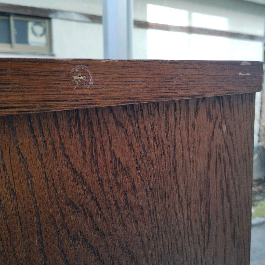 【希少】三越ブルージュ 4段フリーラック ガラスフラップ扉 キャビネット ②