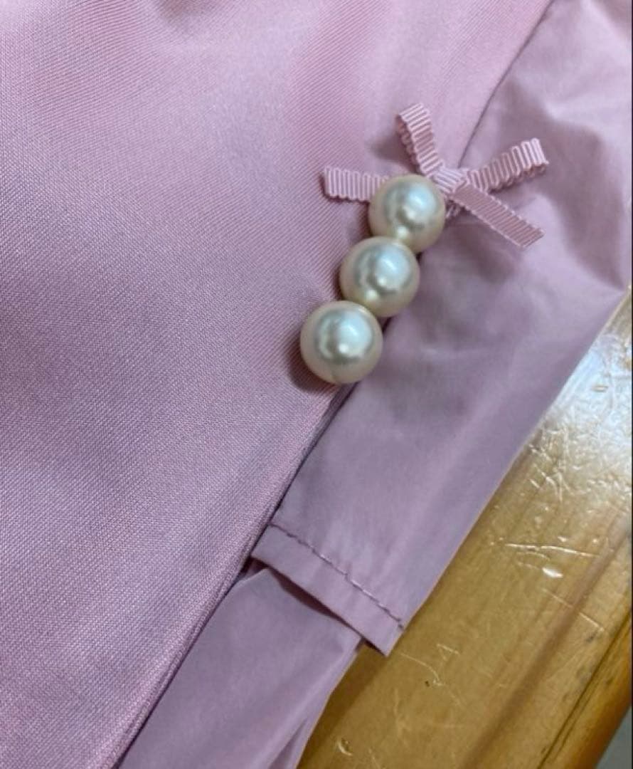 スーパービューティー♡ 袖フリルデザイン ダンボールニット×タフタワンピース