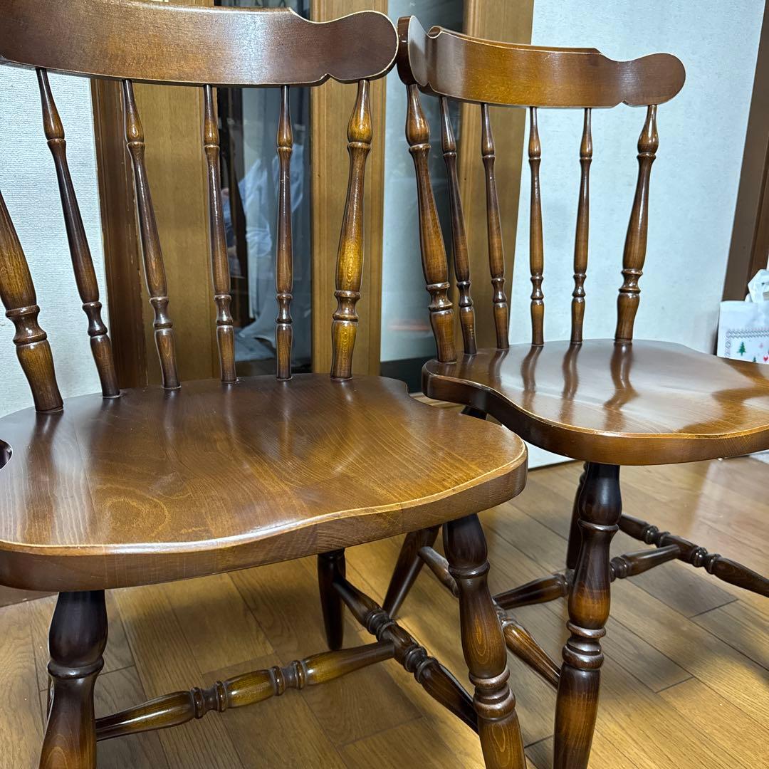 飛騨産業 キツツキマークのウィンザーチェア