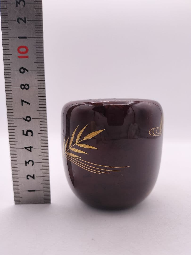 c593 大棗 鴛鴦 山本忠幸 木箱 茶道具 古物