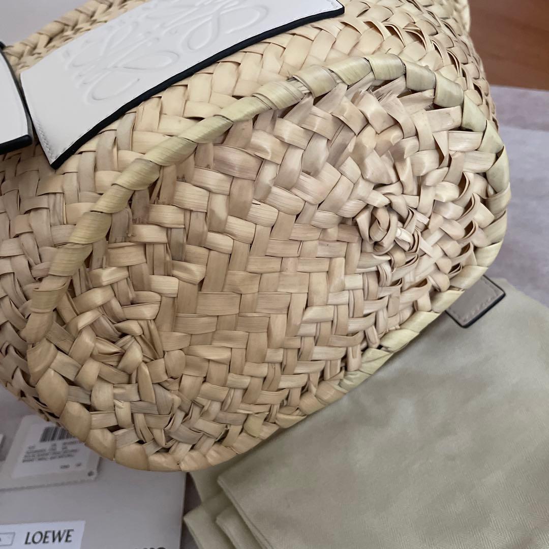 新品未使用 LOEWE ロエベ カゴバッグ スモール ホワイト