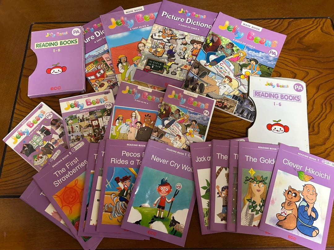 ECCジュニア PT PB PF PE PI PA教材フルセット6年分 英語教材