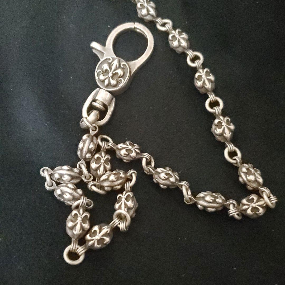 ウォレットチェーン　クロム風