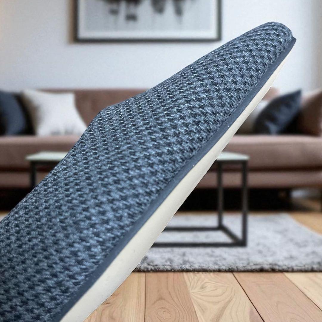 未使用 ルタロン ポインテッド ワンストラップ フラット 千鳥柄 ニット