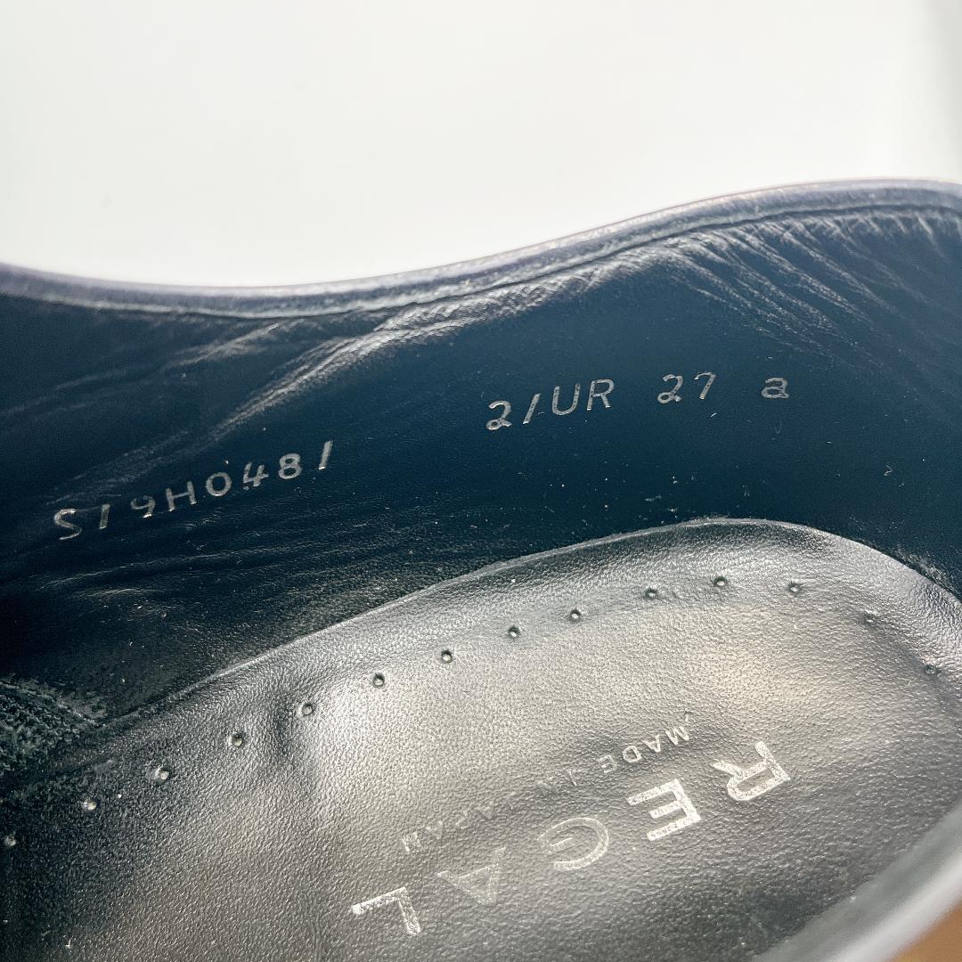 【美品】REGAL ストレートチップ 27cm ビジネスシューズ ブラック