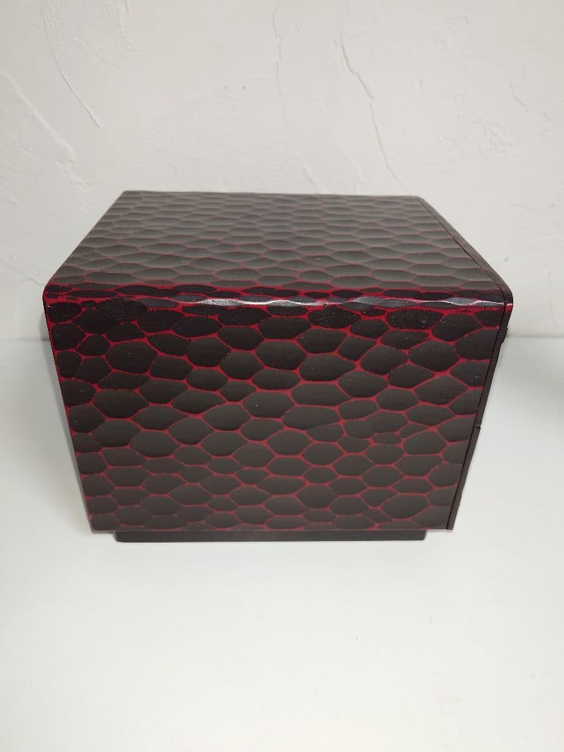 鎌倉彫 文房具入れ 電話台 2段 引出し 小物入れ ポットスタンド 昭和レトロ